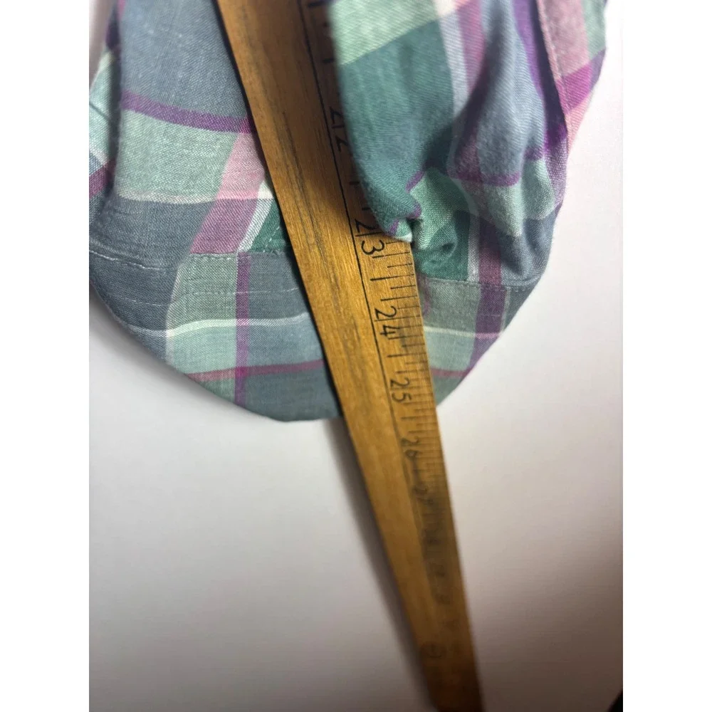 Polo Ralph Lauren Blaire Mens XL Green Purple Plaid Cotton Button Down Shirt A23
